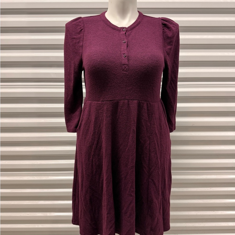 Torrid Rich Burgundy Long Sleeve Dress